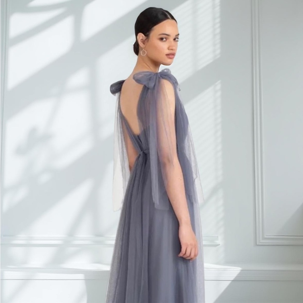 Jenny Yoo Bridesmaid Maid of Honor Dusty Purple Gown